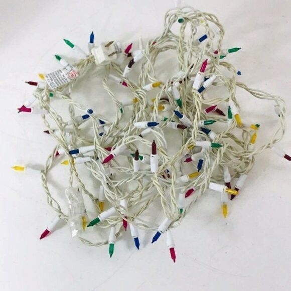 Vintage Christmas Outdoor/indoor Lights 8 yds - Picture 1 of 5